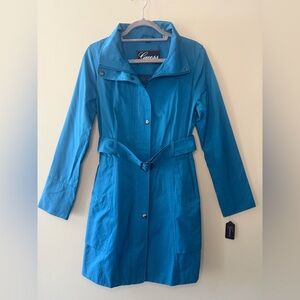 Guess NWT Teal Belted Trench Coat Women’s Size Medium